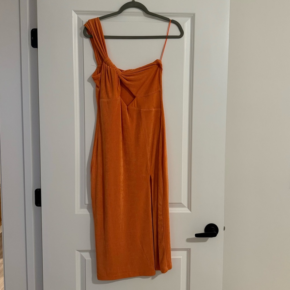 Showpo Midi Orange Dress